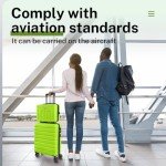 AnyZip 20" Carry-On with 14" Cosmetic Case Set