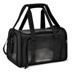 Henkelion TSA Approved Soft Pet Carrier - Black