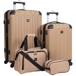 Midtown Tan Hardside 4-Piece Luggage Set