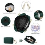 5-Piece Olive Green Expandable Luggage Set