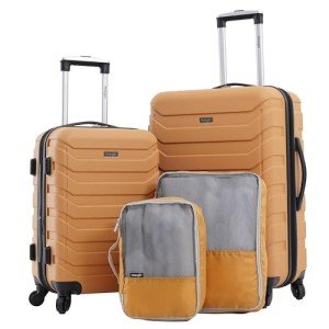 Wrangler Miami 4-Piece Luggage and Packing Cubes