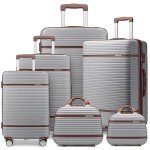 Lulusail 6-Piece Expandable Hardside Luggage Set
