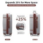 Lulusail 6-Piece Expandable Hardside Luggage Set