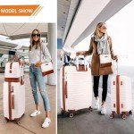 RUNCODE 6-Piece Lightweight Spinner Luggage Set