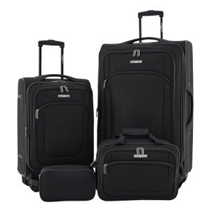Soulana Black 4-Piece Luggage Set by Travelers Club