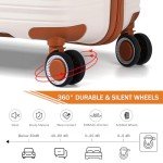 RUNCODE 6-Piece Lightweight Spinner Luggage Set