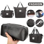 Dark Grey Expandable 4-Piece Luggage Set
