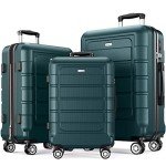 Expandable SHOWKOO Luggage Set with TSA Lock