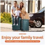 Expandable SHOWKOO Luggage Set with TSA Lock