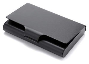 MaxGear Metal Business Card Holder - Aluminum Wallet