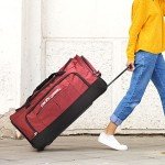 Durable Wheeled Duffel Bag with Telescoping Handle