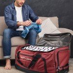 Durable Wheeled Duffel Bag with Telescoping Handle
