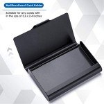MaxGear Metal Business Card Holder - Aluminum Wallet