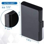 MaxGear Metal Business Card Holder - Aluminum Wallet