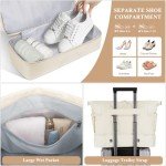 ETRONIK Women's Travel Gym Bag with Shoe Compartment