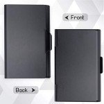 MaxGear Metal Business Card Holder - Aluminum Wallet