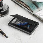 MaxGear Metal Business Card Holder - Aluminum Wallet