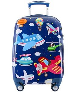 GURHODVO Kids Rolling Suitcase with Spinner Wheels