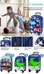 GURHODVO Kids Rolling Suitcase with Spinner Wheels