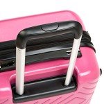 Pink Expandable Carry-On Luggage with Wheels