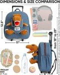 Dinosaur Toddler Luggage and Rolling Backpack