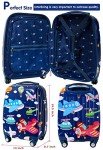 GURHODVO Kids Rolling Suitcase with Spinner Wheels