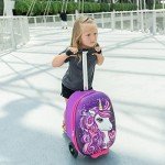KIDDIETOTES Kids Ride-On Hardshell Luggage with Scooter
