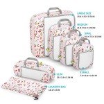 Gonex 6-Piece Travel Compression Packing Cubes Set