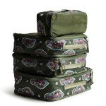Vera Bradley Packing Cube Set in Kew Gardens Green