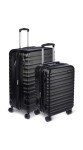 Amazon Basics 2-Piece Hardside Luggage Set - Black
