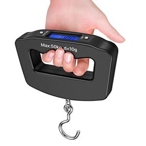 Flexzion Portable Digital Luggage Weight Scale 110Lb