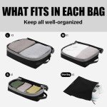 Kookoomia Compression Packing Cubes for Travel