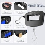 Flexzion Portable Digital Luggage Weight Scale 110Lb
