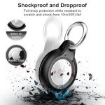 4-Pack Waterproof Airtag Holders with Keychain
