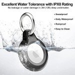 4-Pack Waterproof Airtag Holders with Keychain