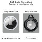 4-Pack Waterproof Airtag Holders with Keychain
