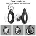 4-Pack Waterproof Airtag Holders with Keychain