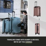 Kenneth Cole REACTION 2-Piece Rose Gold Luggage Set