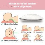 Organic Cotton Toddler Travel Pillow - Soft White