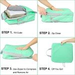 COVAX 4-Piece Compression Packing Cubes Set