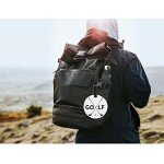 Golf Symbol PU Leather Luggage Tag - Round