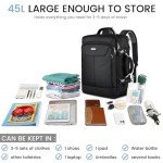 40L Laptop Backpack with USB Port, TSA Approved