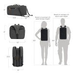 Travelon Transit Duffle Backpack in Slate