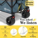 Collapsible Heavy-Duty 48'' Utility Garden Wagon