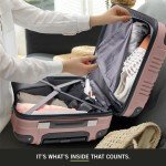 Kenneth Cole REACTION 2-Piece Rose Gold Luggage Set
