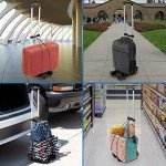 Foldable Luggage Cart with Wheels - 77 lbs Capacity