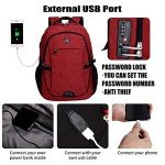 Anti-Theft Laptop Backpack with USB Charging Port