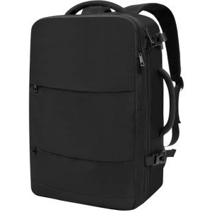 BAGAIL Black Travel Laptop Backpack with USB Port
