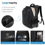 360° Rotating Water-Resistant Rolling Backpack for Travel
