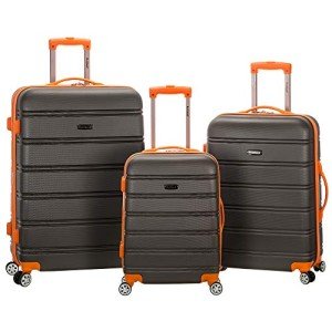 Rockland Melbourne 3-Piece Expandable Spinner Luggage Set